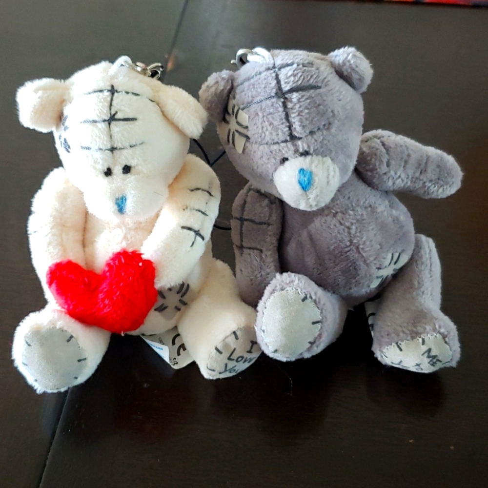 Teddy bears key bag chain plush toy decor